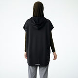 Active Abaya with Hoodie  (Cap Sleeves)