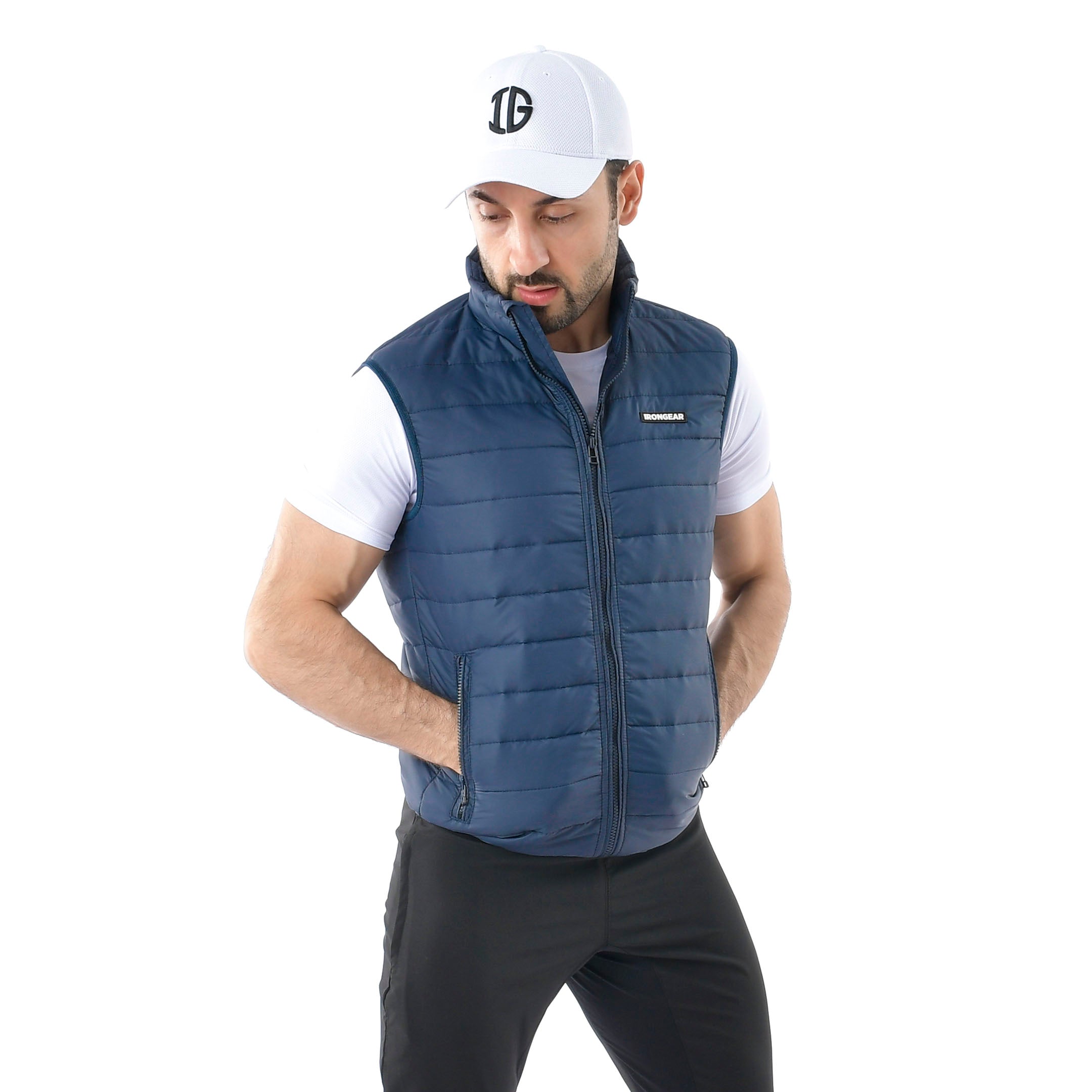 Sleeveless Puffer Jacket IRONGEAR Fitness sleeveless-puffer-jacket-irongear-fitness