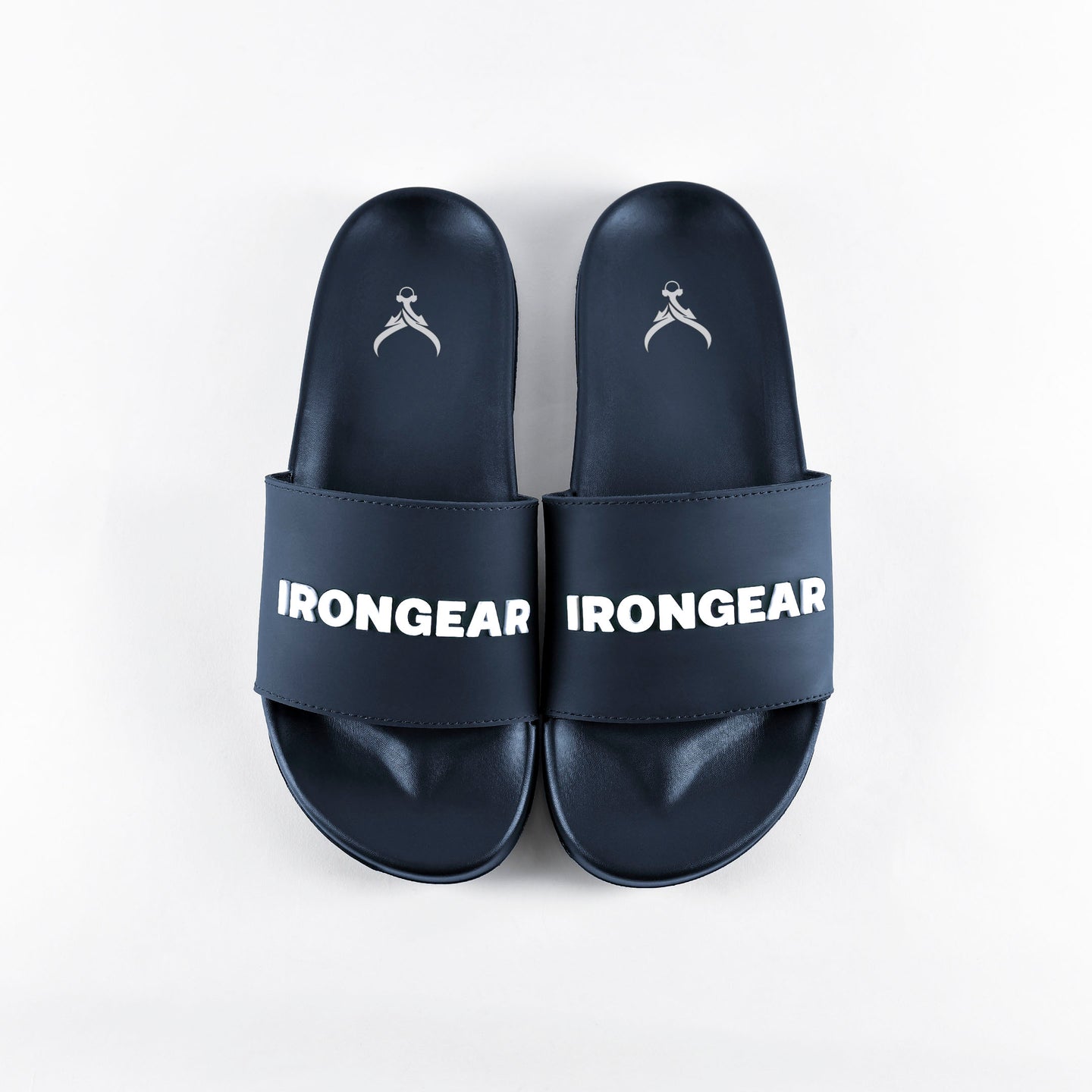 Ciabatte unisex Signature blu navy/bianco