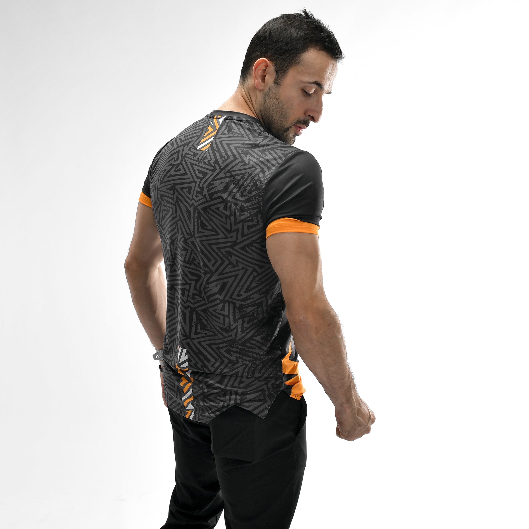 Maglietta a maniche lunghe effetto stone wash