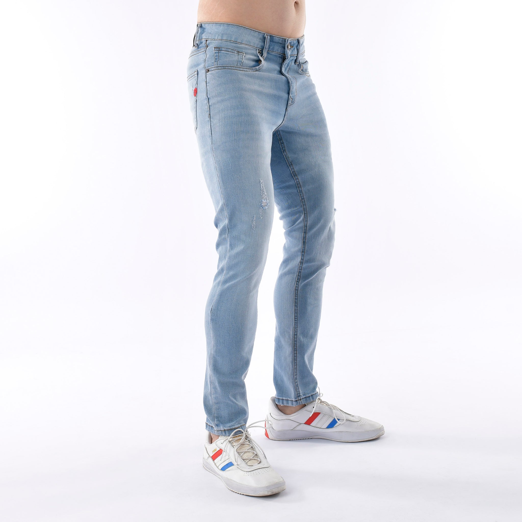 Semi Ripped Muscle Fit Jeans