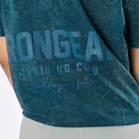 Oversize-T-Shirt mit Stone-Wash-Muster