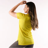 V Neck Laser Yellow For Women's