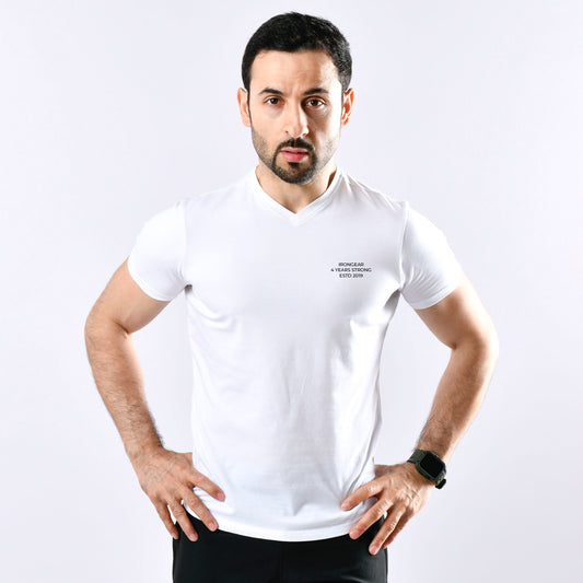 4 Year Strong V Neck Short Sleeve