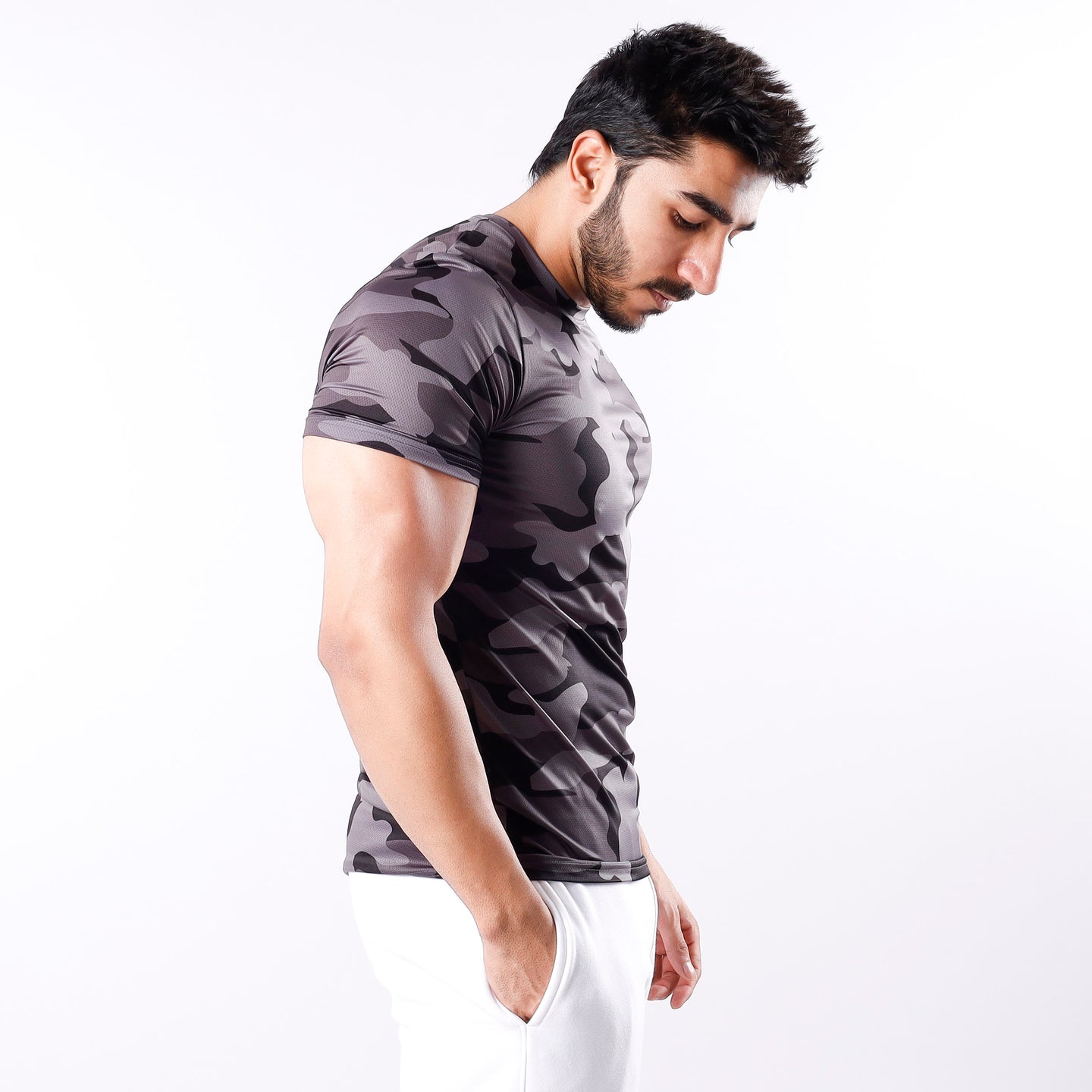 Muscle Shirt Grey Camo