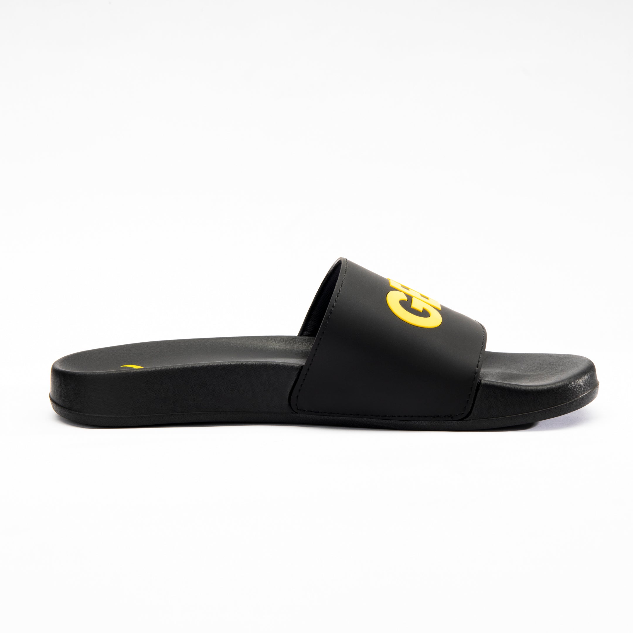 Unisex Power Slides Black / yellow
