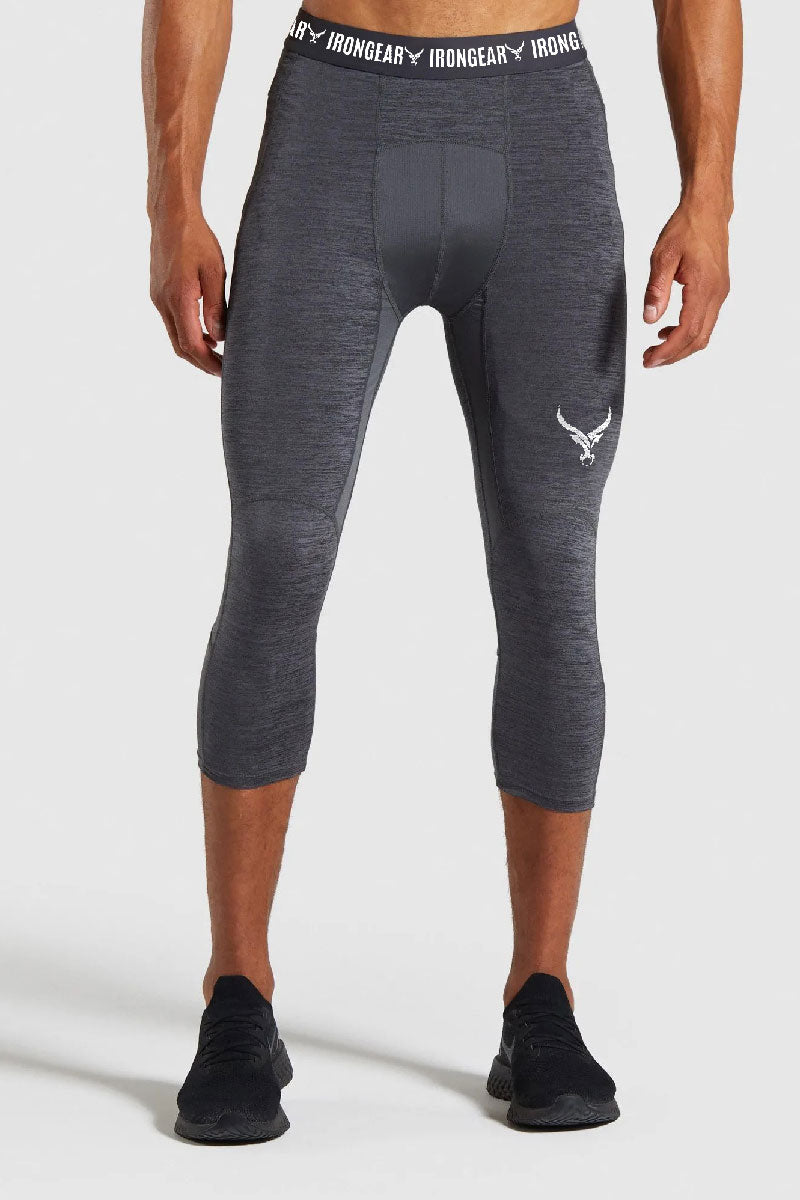 Skin layer Compression legging for men in Grey