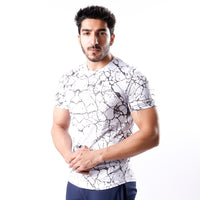 Muscle Shirt White Marble