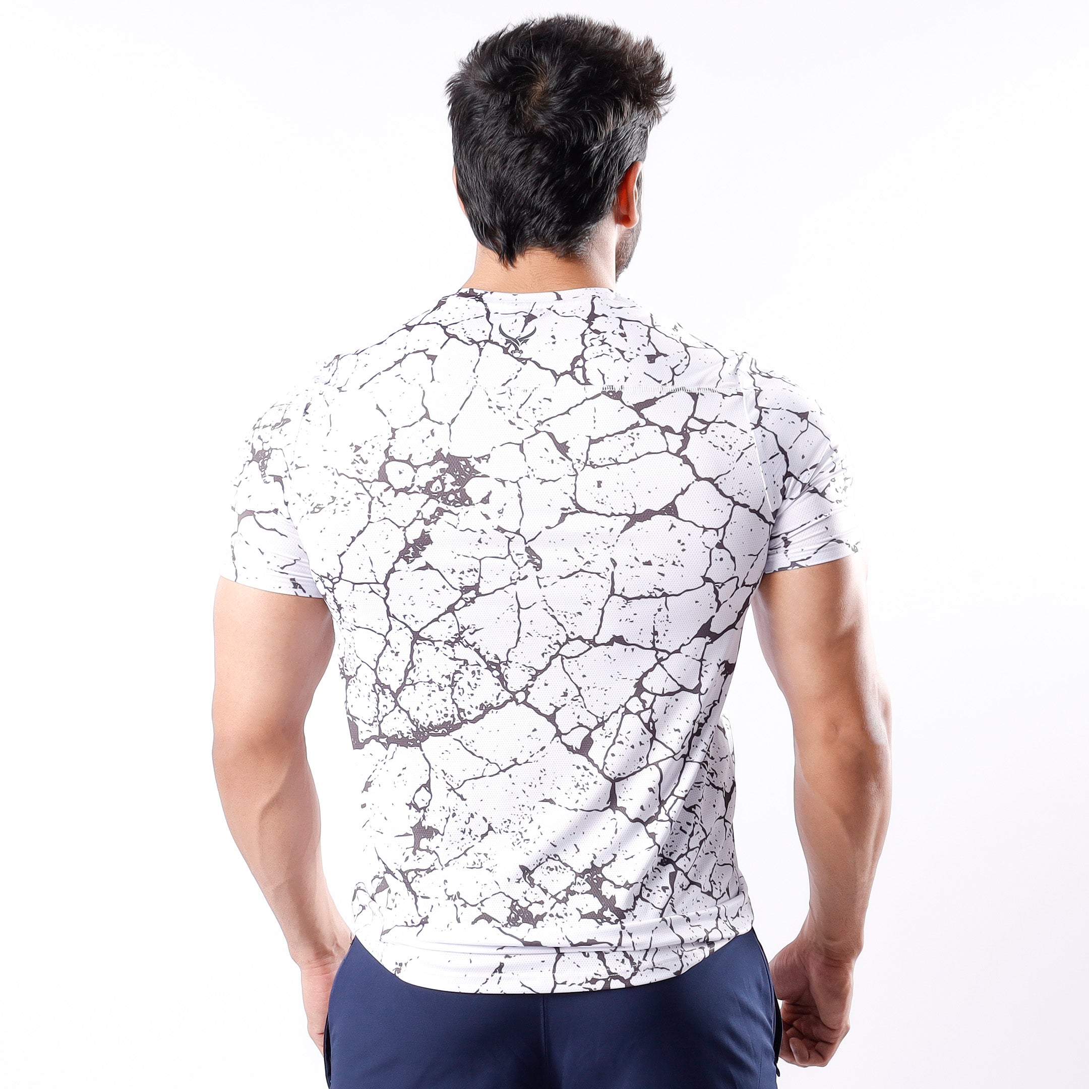 Muscle Shirt White Marble
