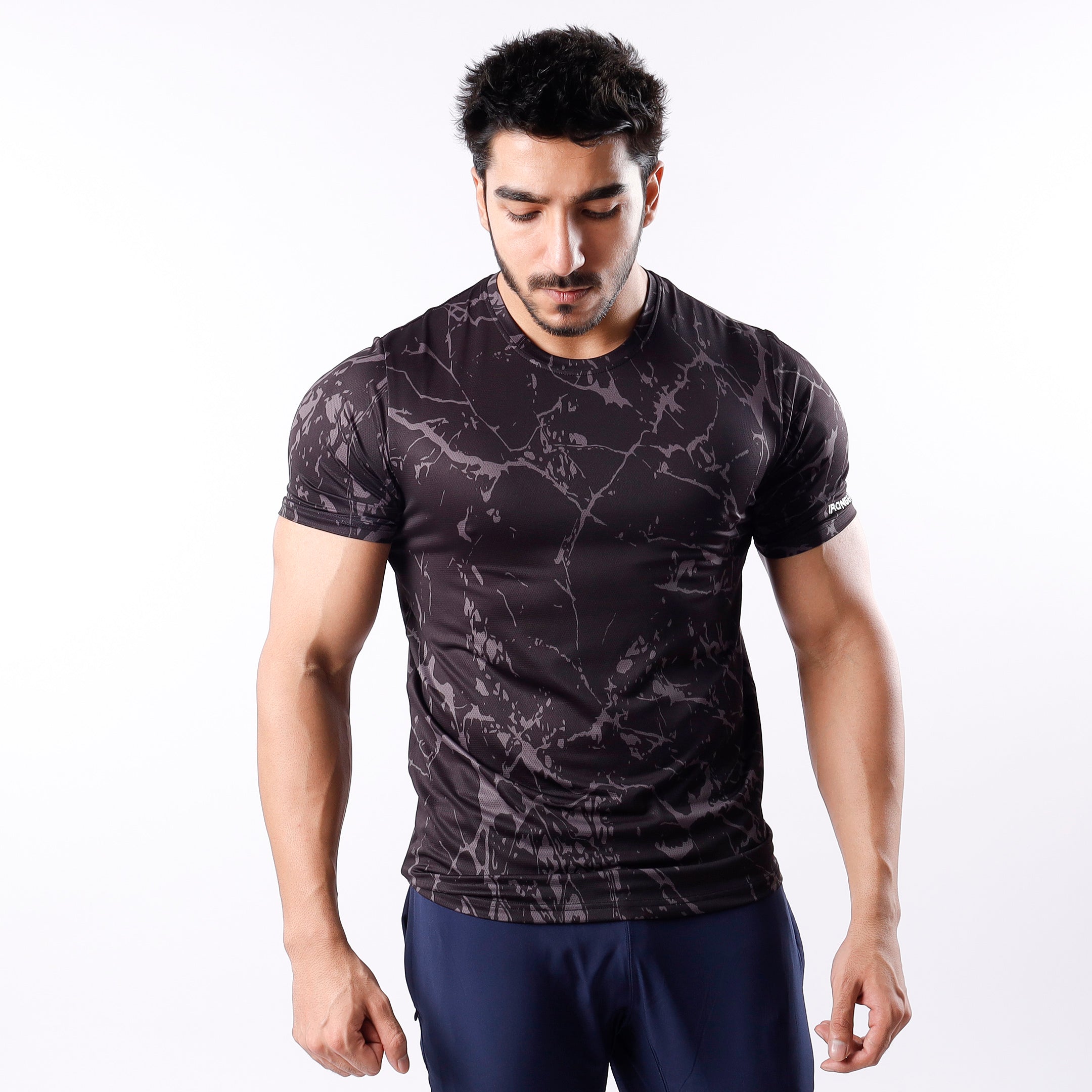 Muscle Shirt Black Marble