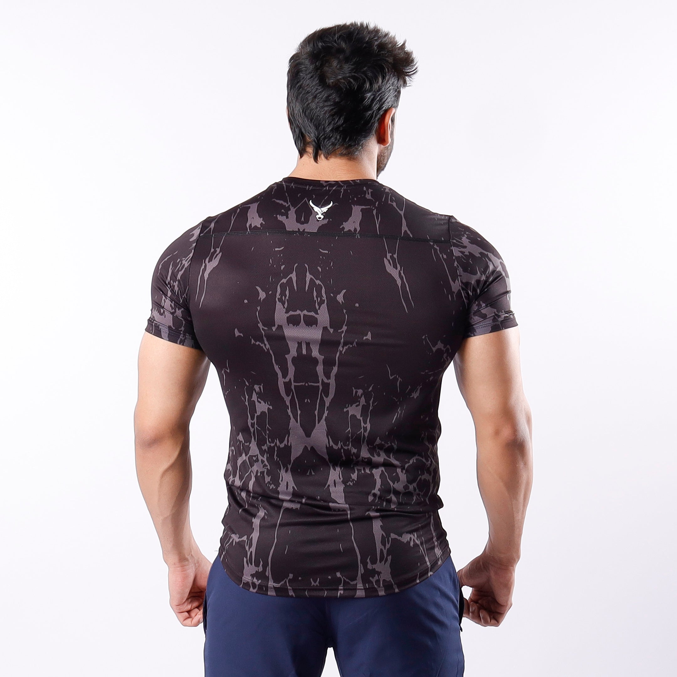 Muscle Shirt Black Marble