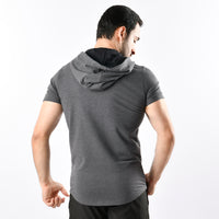 Athletic Short Sleeve Hoodie