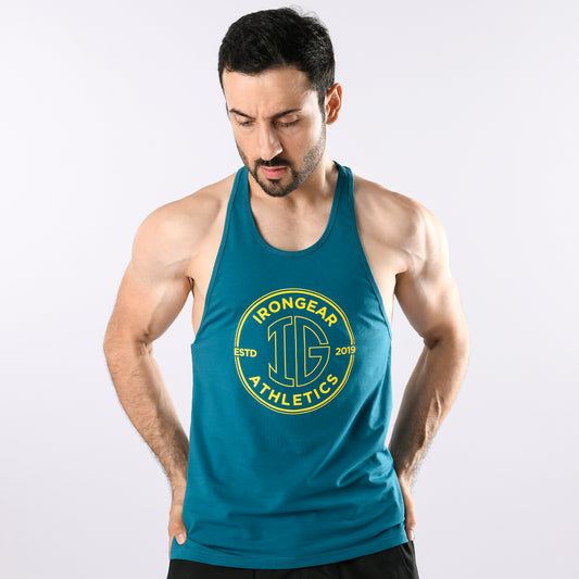  KAMEMIR Tank Tops Men Gym Workout Shirts Sleeveless Muscle  Shirts Striped Training Shirt Mens T Shirts Graphic Army Green : 服裝，鞋子和珠寶