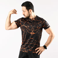 Muscle Shirt Orange Marble