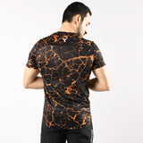 Muscle Shirt Orange Marble