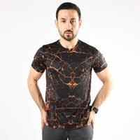 Muscle Shirt Orange Marble