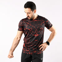 Muscle Shirt Red Marble