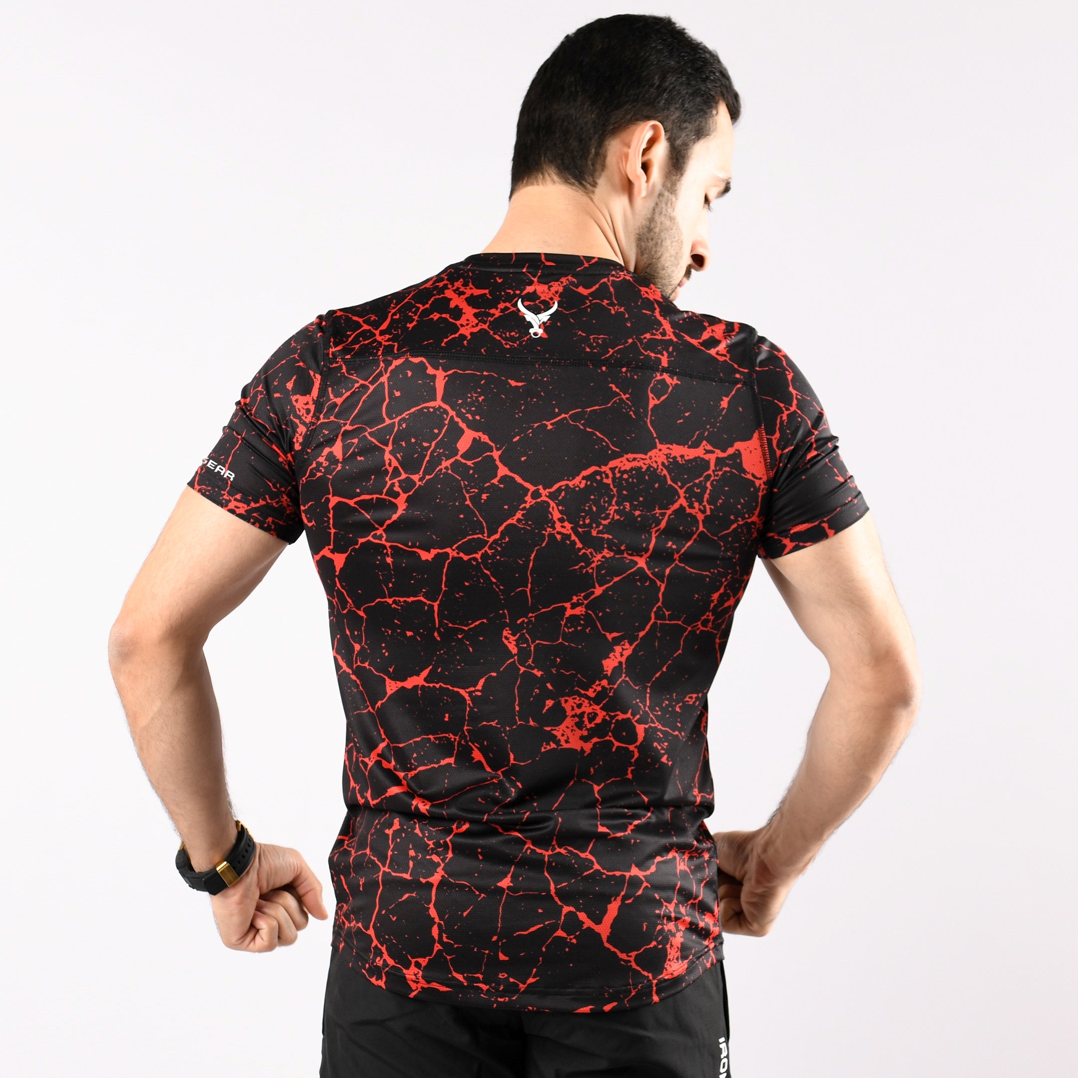 Muscle Shirt Red Marble