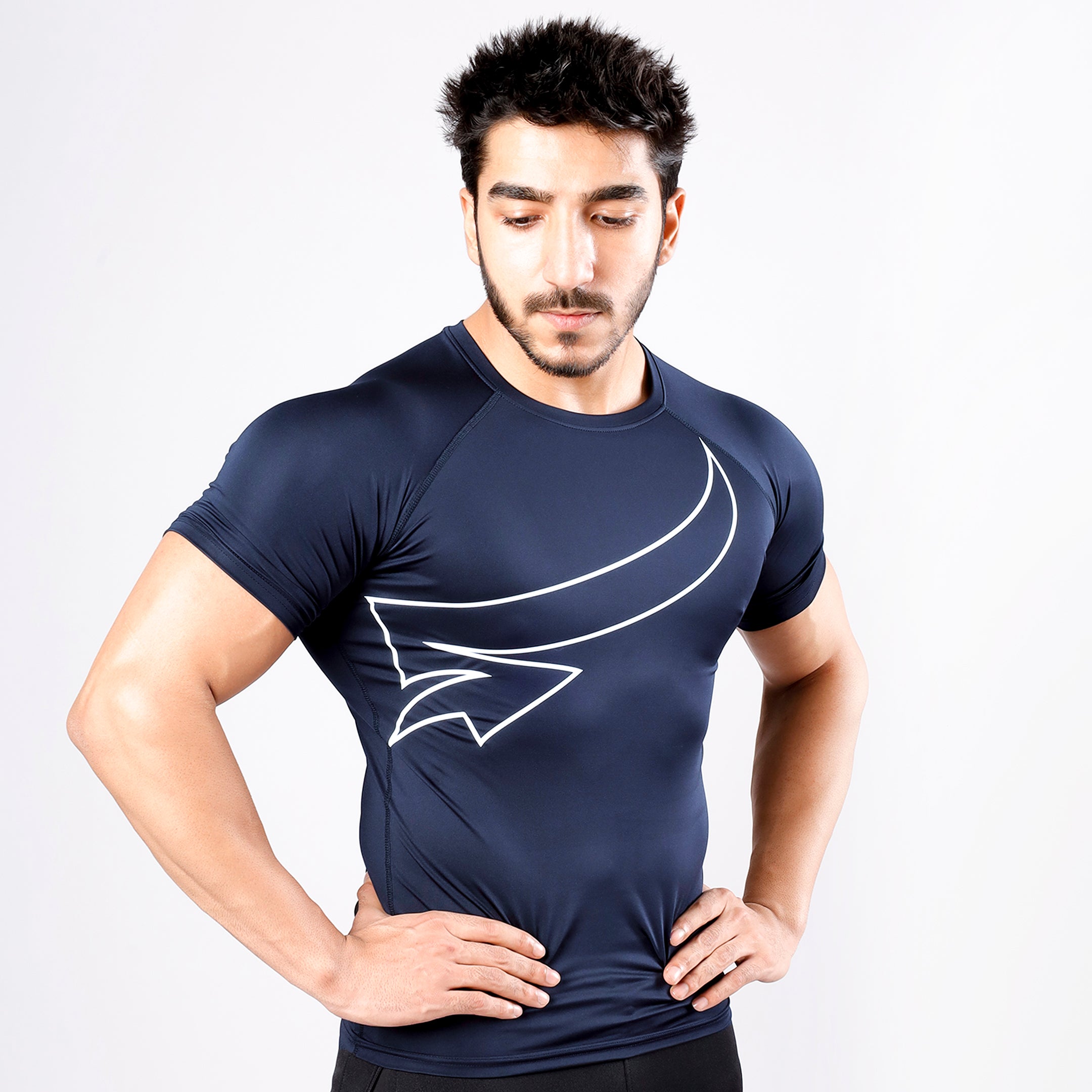 ICONIC COMPRESSION Short Sleeve Tee IRONGEAR Fitness Iconic compression short sleeve tee irongear fitness