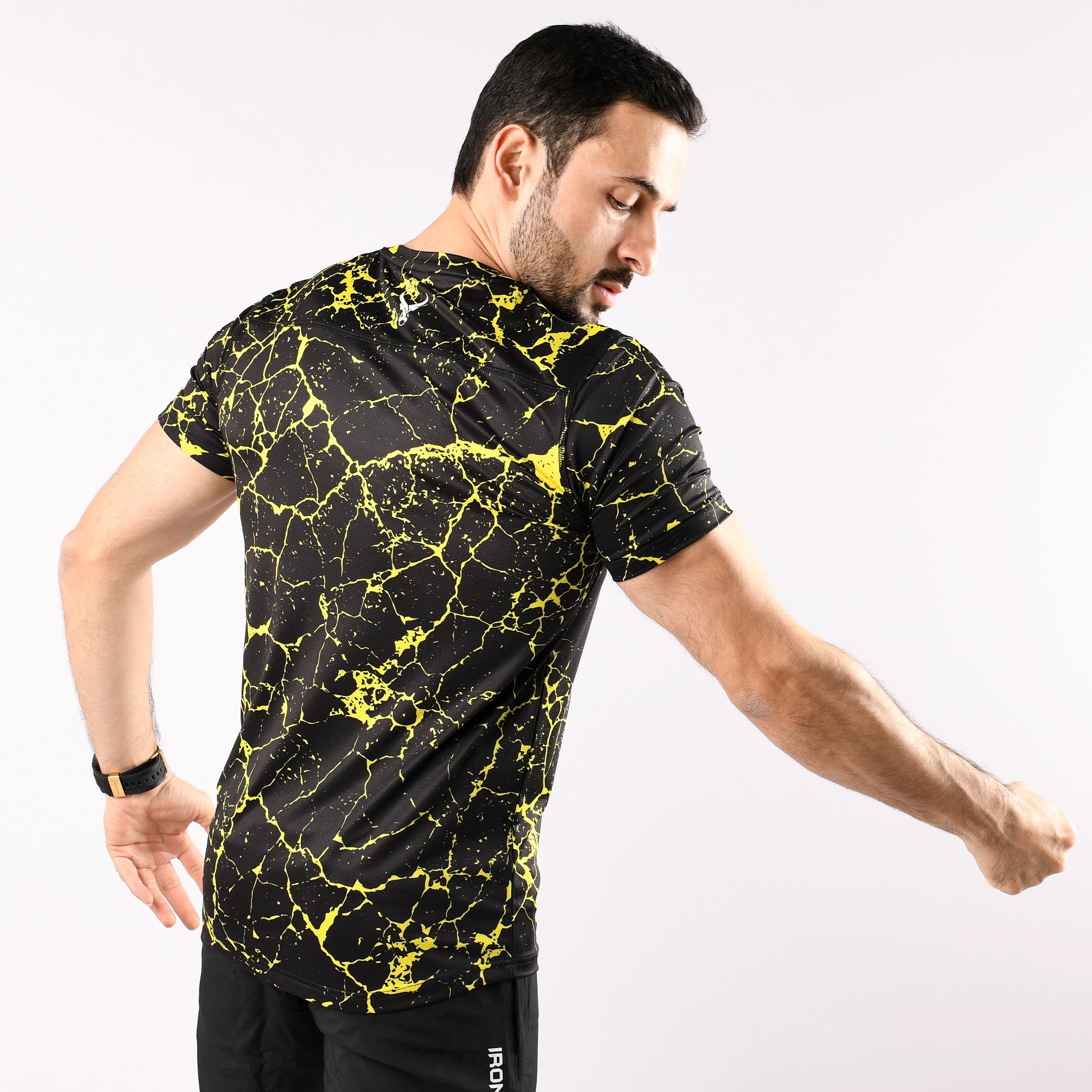 Muscle Shirt Yellow Marble